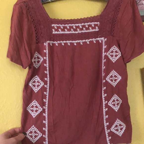 💚3 for $30💚 Boho Soft & Sexy American Eagle Shirt size Small - Picture 3 of 5